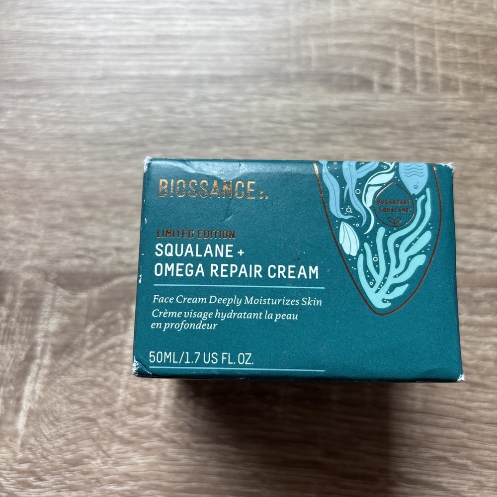 BIOSSANCE Squalane + Omega Repair Cream 50 ml / 1.69 Oz New Limited Edition